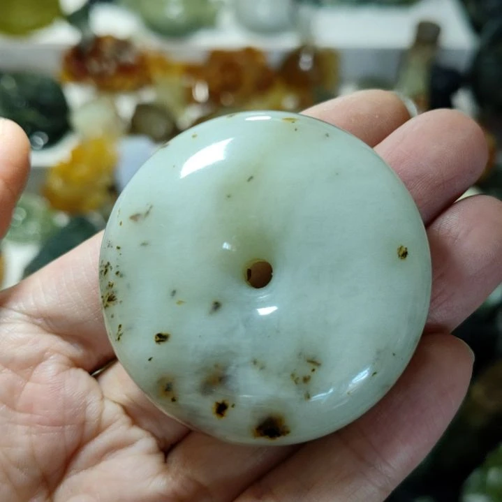 未镶嵌岫玉平安扣