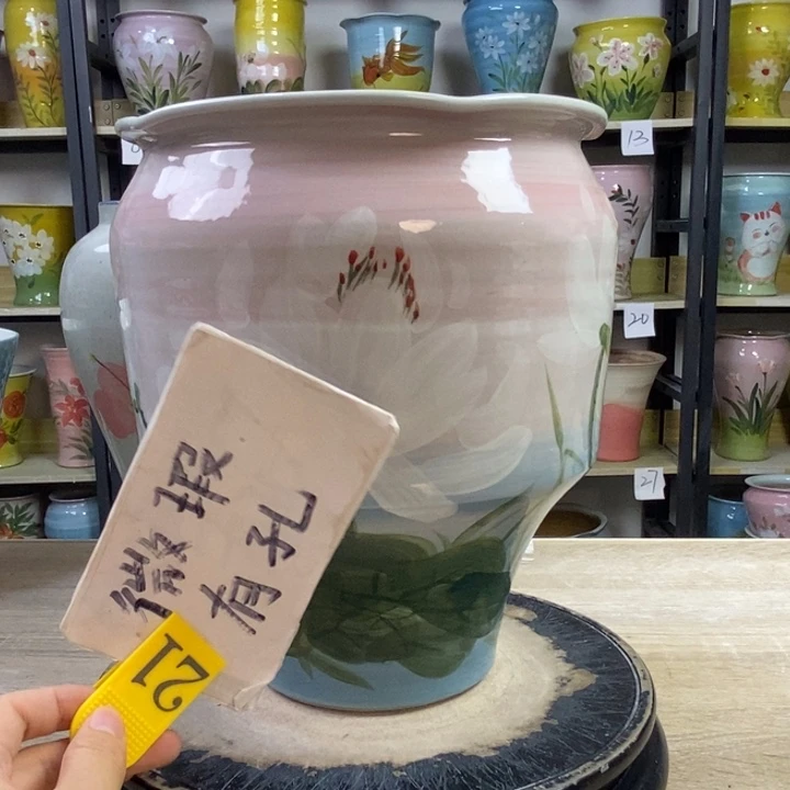 景德镇高温陶瓷花盆