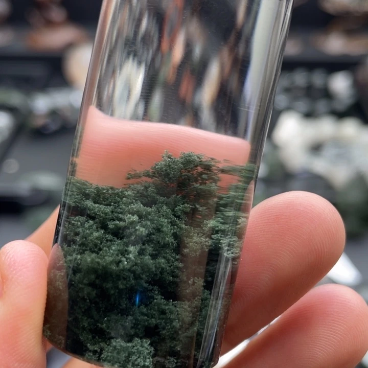 颈饰未镶嵌水晶绿幽灵聚宝盆柱子定制