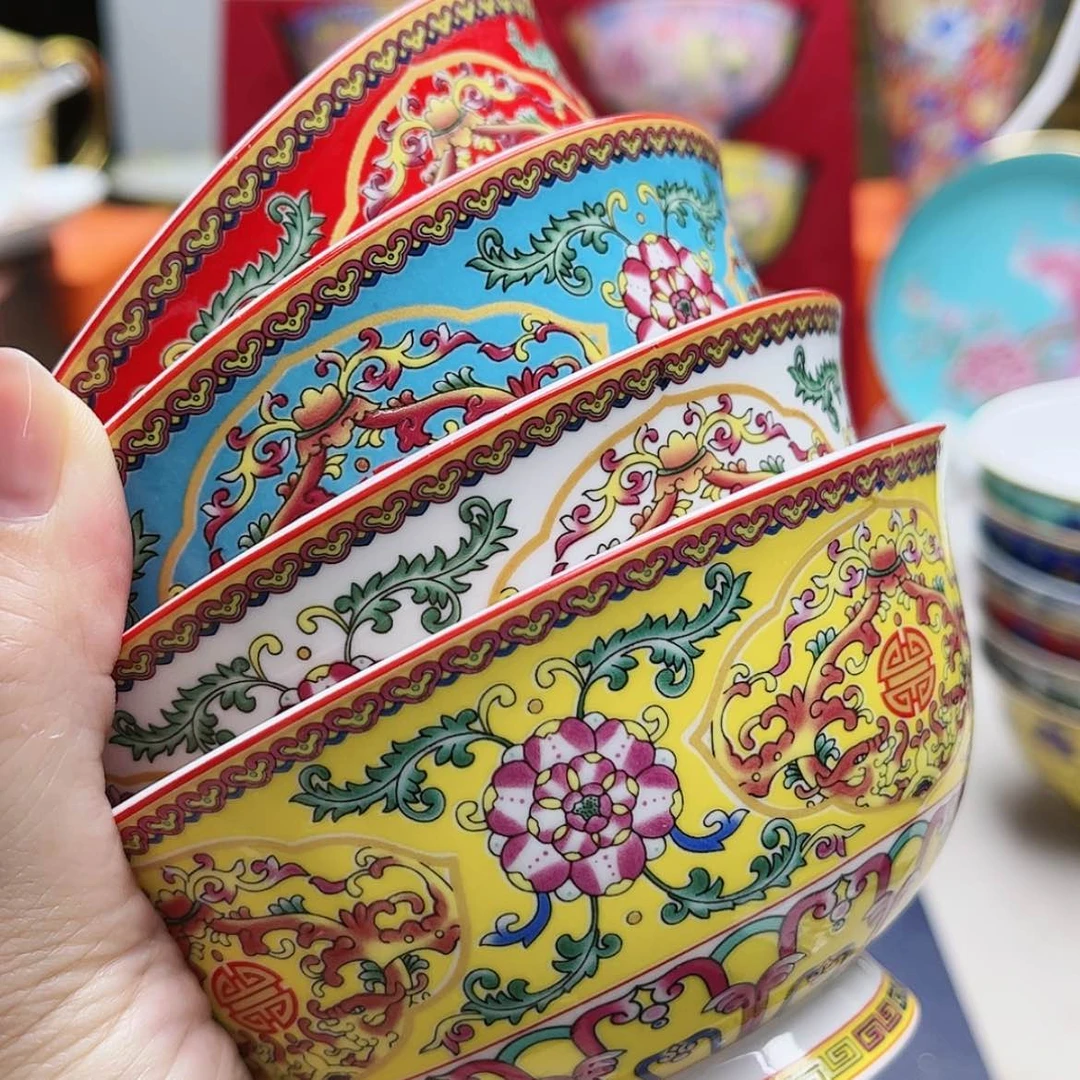 【闪购商品】珐琅4.5寸4个………………