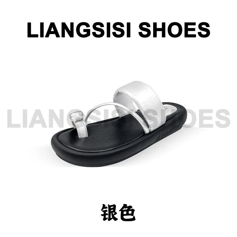 梁思思SHOES高级经典百搭平底套趾沙滩鞋女鞋凉鞋-2812