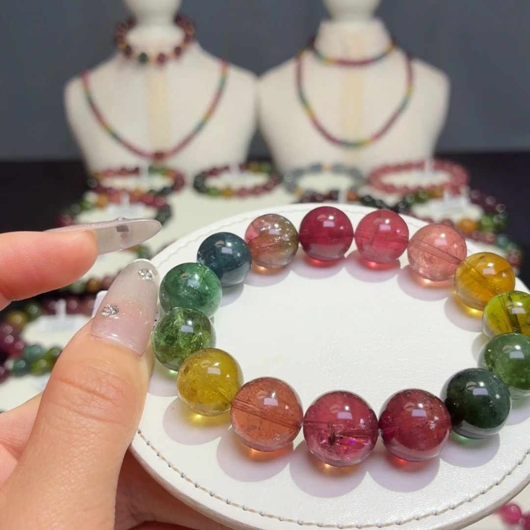 手链未镶嵌碧玺天然碧玺