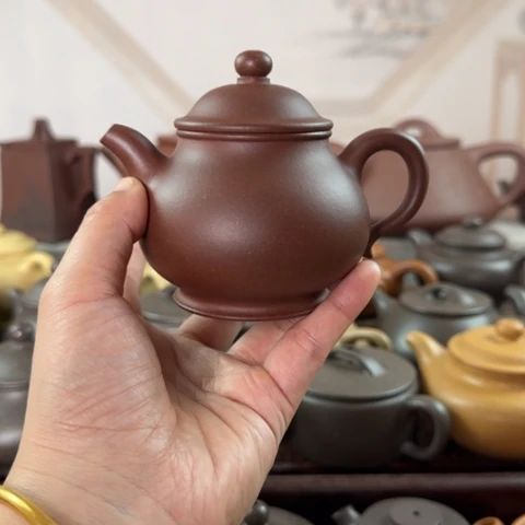 ****果紫砂茶壶底槽清料180cc