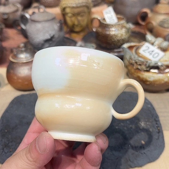 摆件柴烧裸烧茶具放漏250