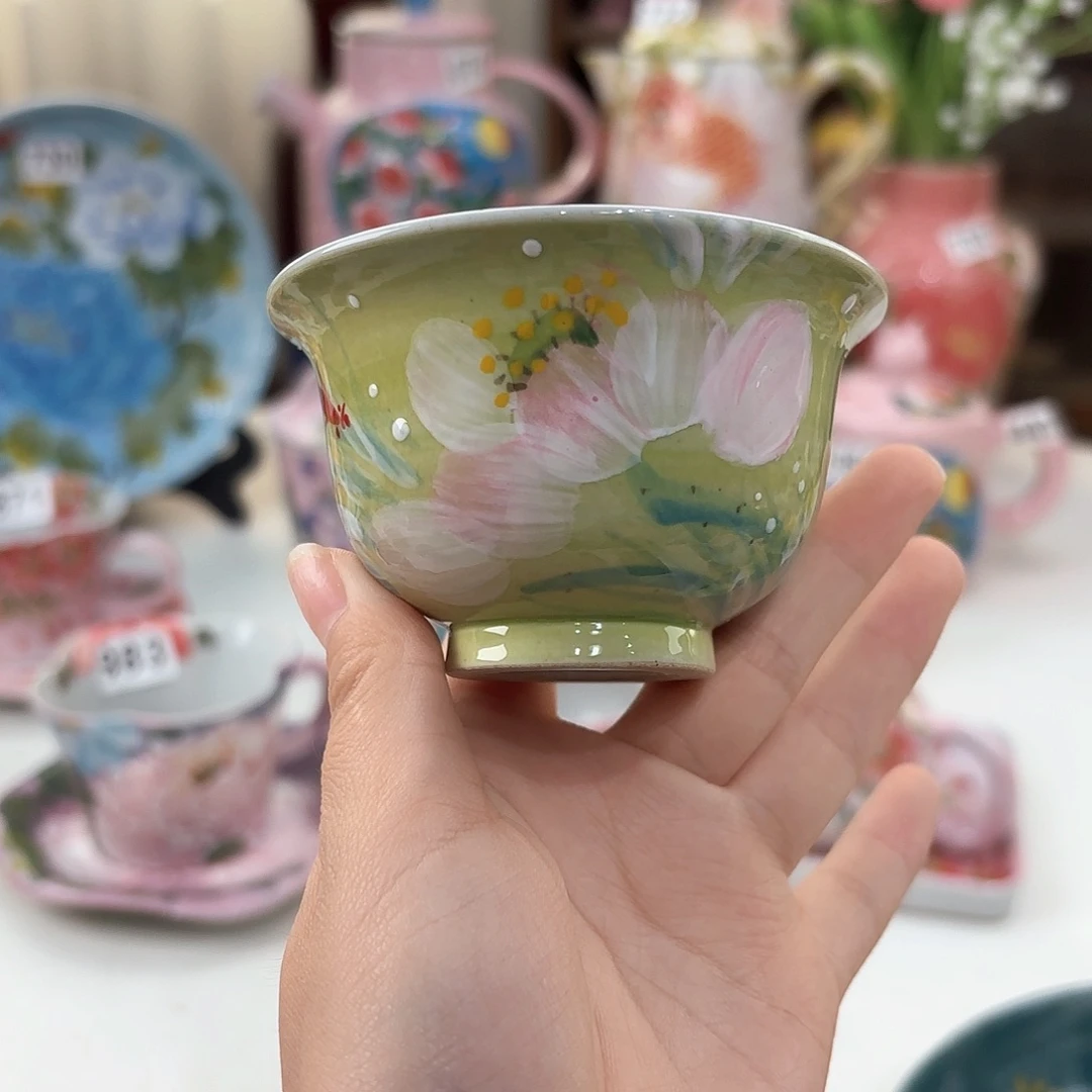 景德镇手绘高温釉下彩陶瓷茶具
