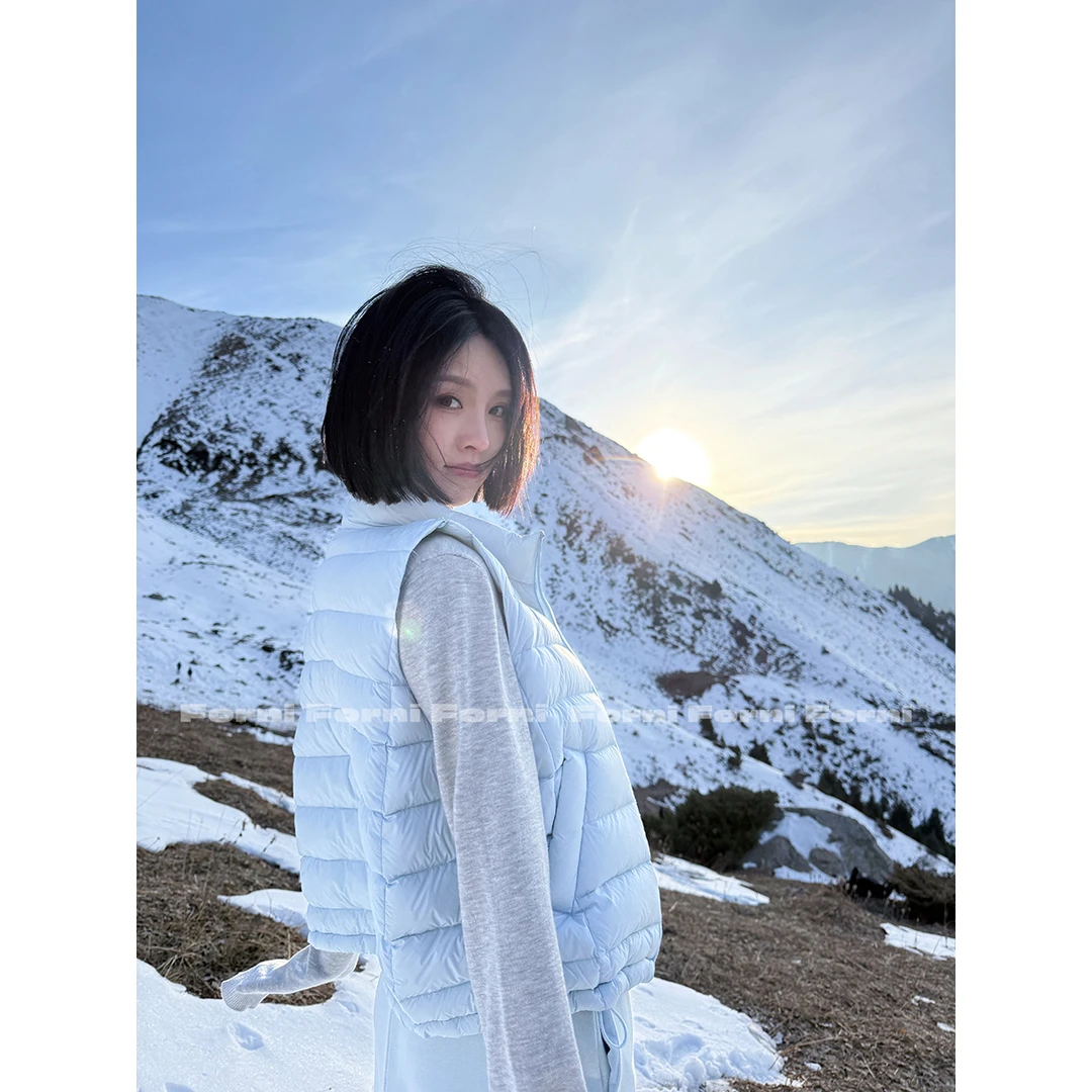 FORNI 泡芙马甲 90白鸭绒防钻绒羽绒马甲