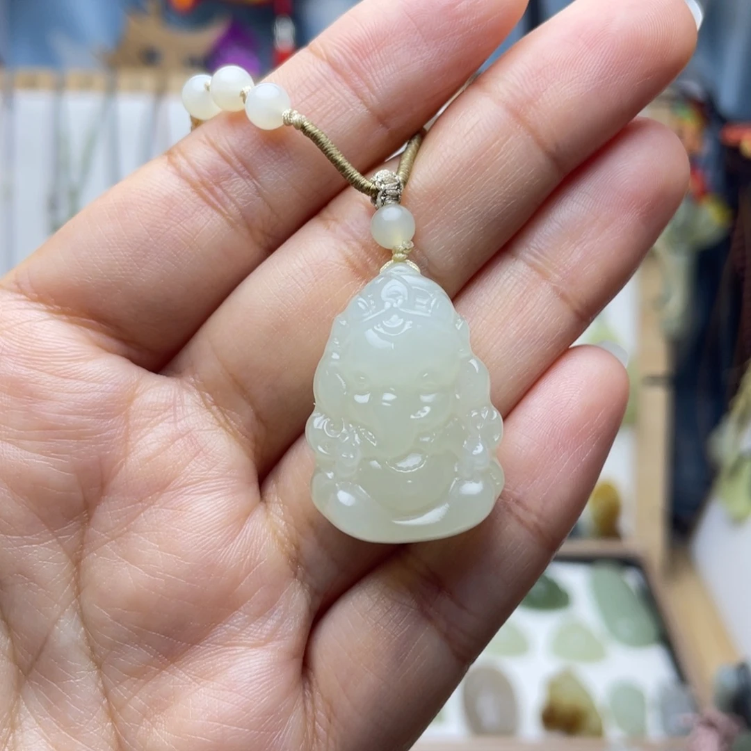 和田玉未镶嵌吊坠(不含链)