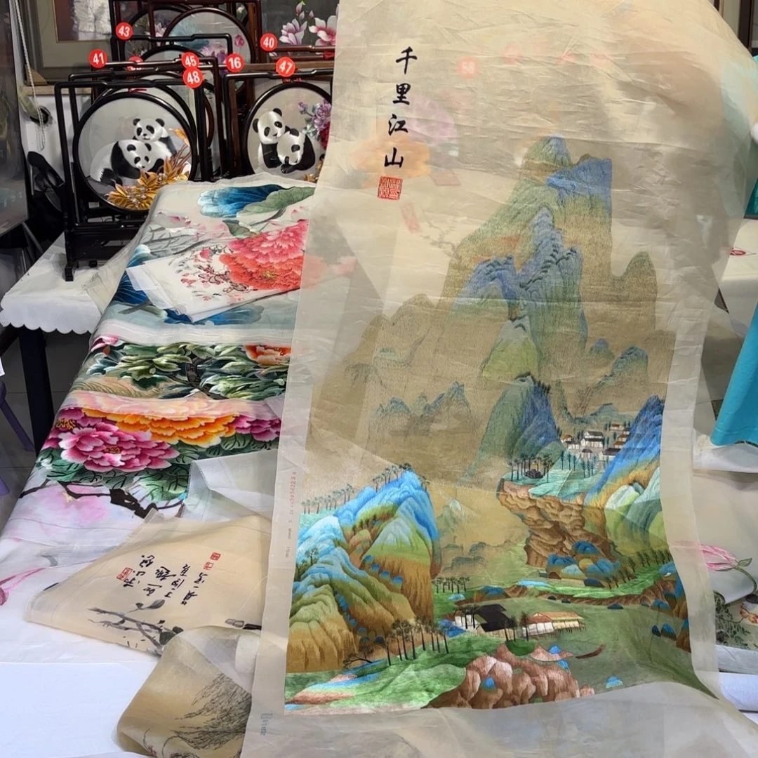 织绣纯手工编织工艺制作
