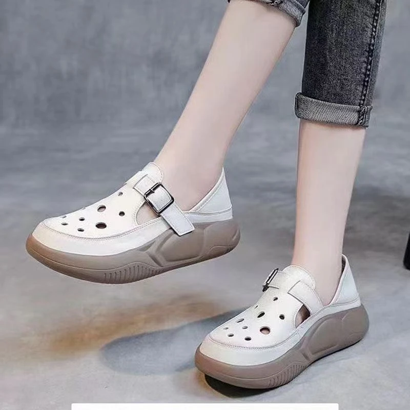 2025新款女士鞋薄款镂空透气夏季女鞋洞洞鞋女