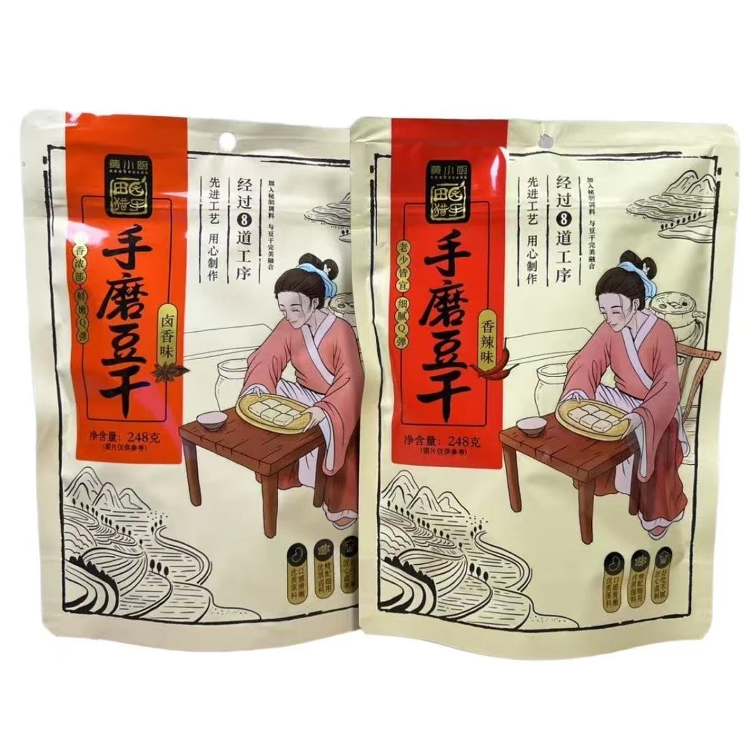 田园猎手手磨豆干卤香味香辣味248g*4袋【保质期到2025/10/3】