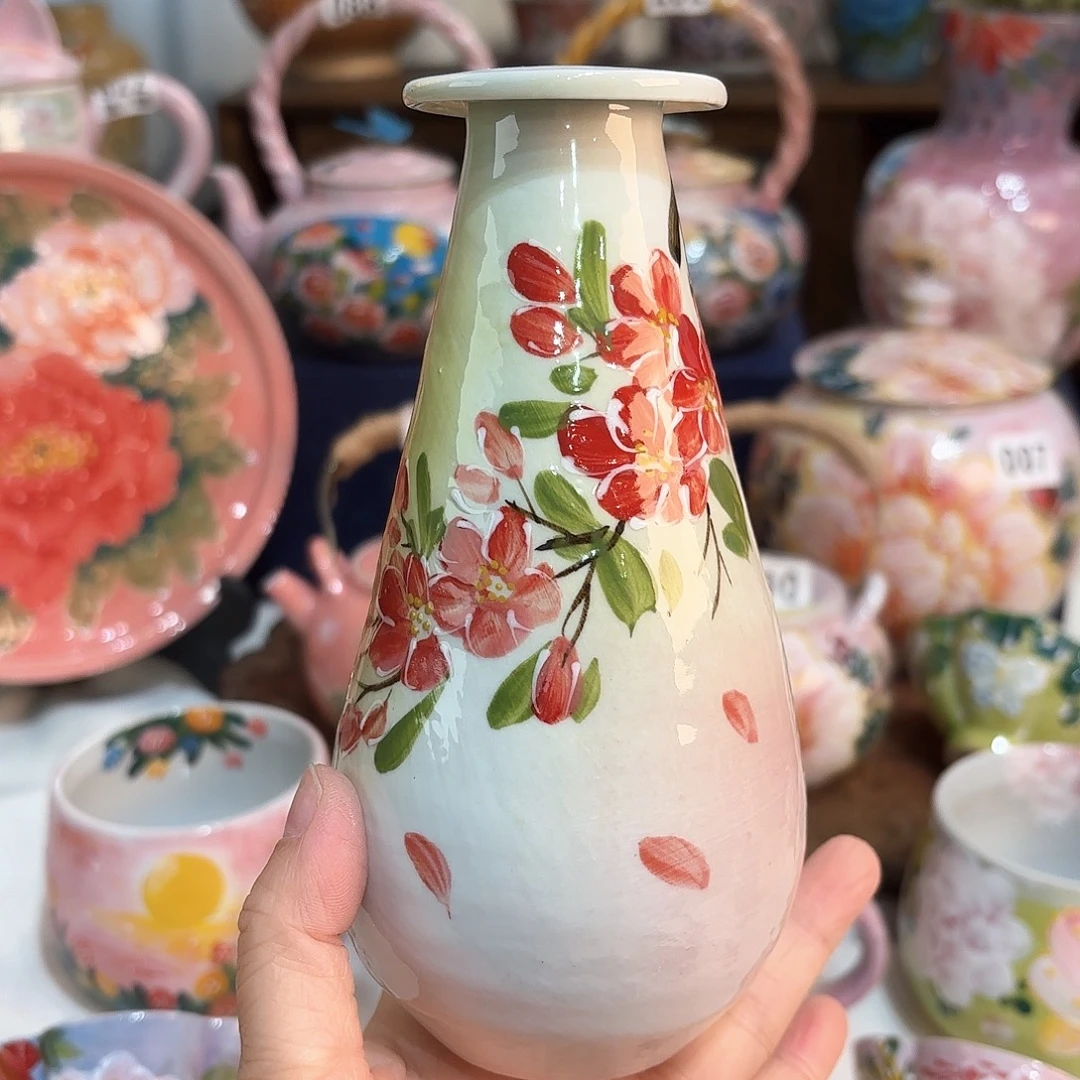 景德镇手绘高温釉下彩陶瓷茶具