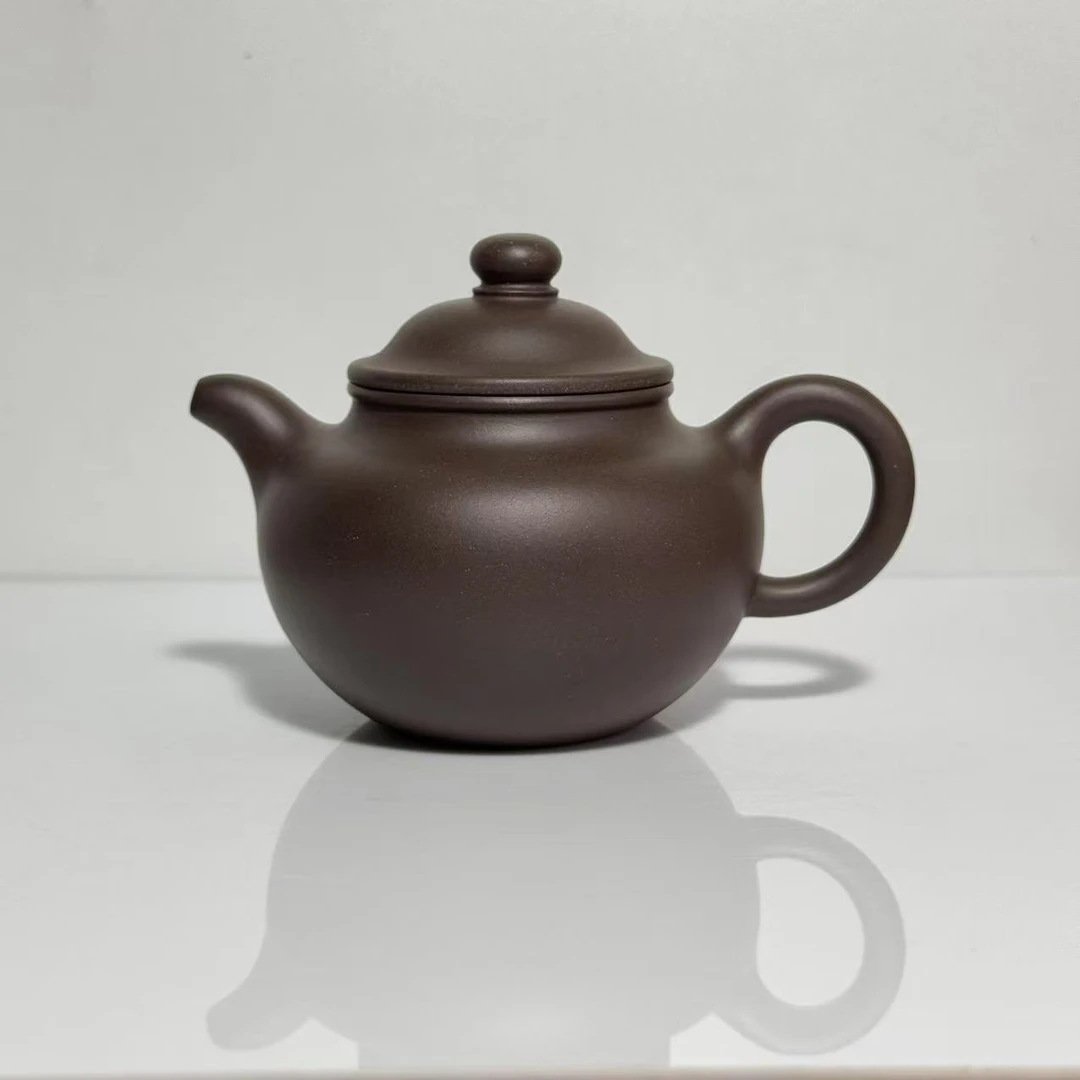 莲子壶 老紫泥 260ml 倪文超制 紫砂壶1072