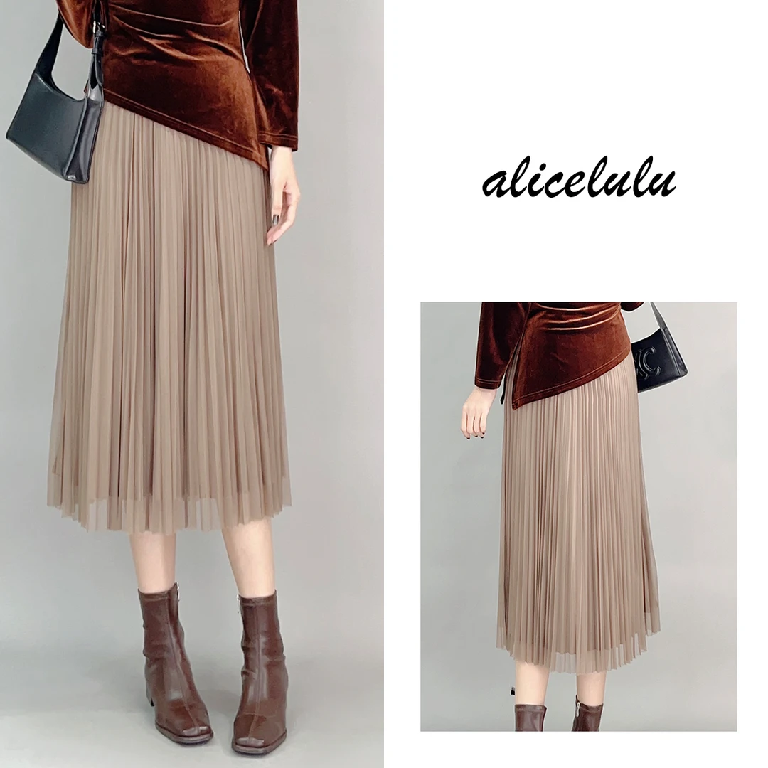 5ALICE “柔情如褶”半身裙 时髦百褶 优雅浪漫 S622053K