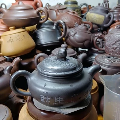紫砂茶壶宜兴原矿石黄柴烧手工350cc紫砂壶