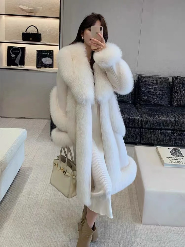 7号链接  中长款时尚黑色  保暖外套秋冬