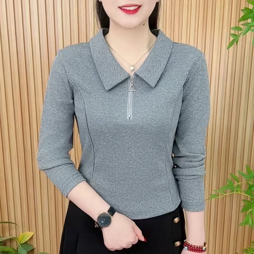 高档休闲上衣2025百搭连帽卫衣春秋薄款气质显瘦遮肚女士长袖t恤