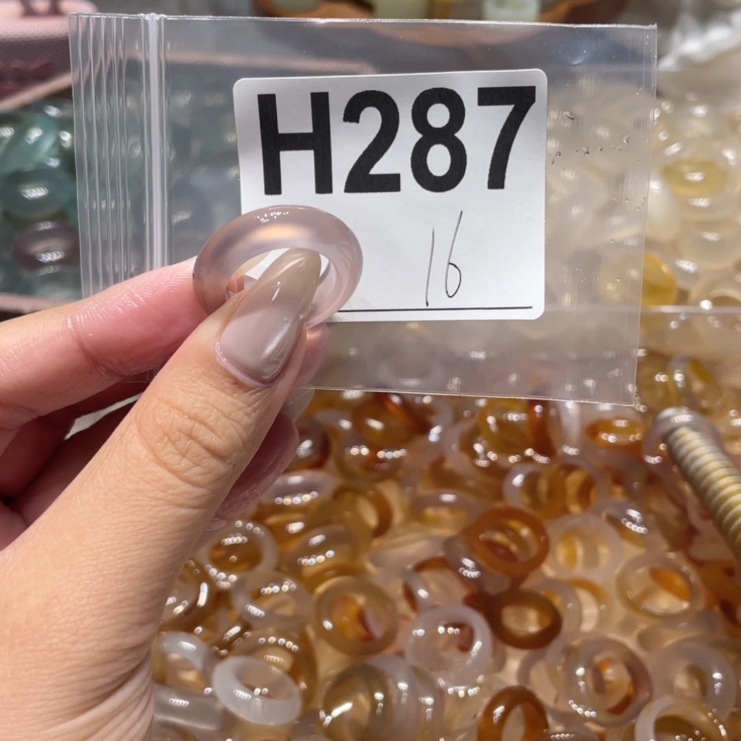 玛瑙/玉髓未镶嵌戒指287