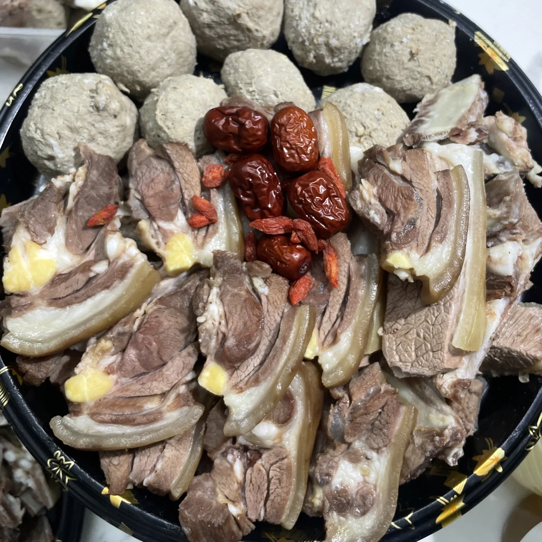 【顺丰冷链】潮汕清炖山羊煲，开袋即食，火锅必备沥干足称