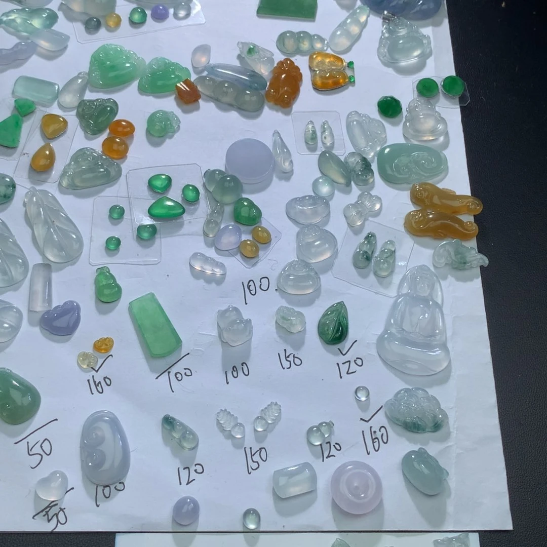 翡翠未镶嵌颈饰3****8