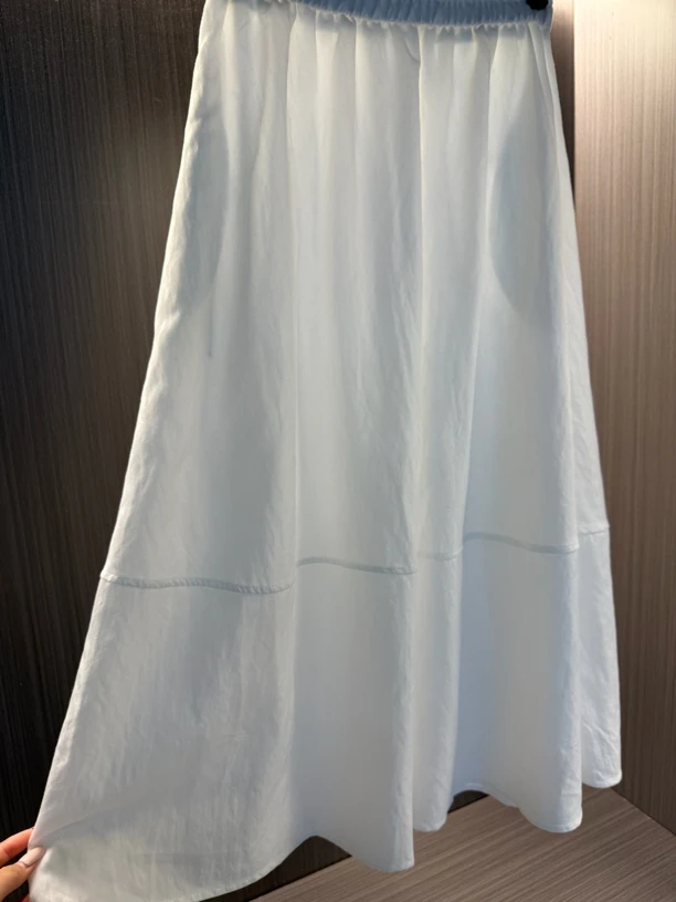 韩系松紧腰半身裙