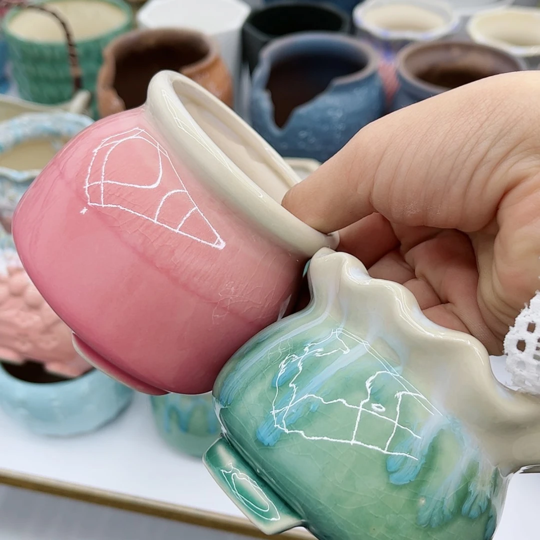 【闪购商品】陶瓷多肉绿植陶瓷花盆