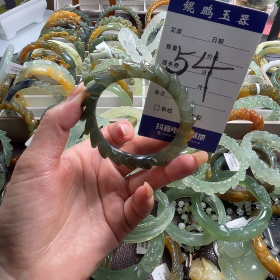 未镶嵌蛇纹石玉手镯