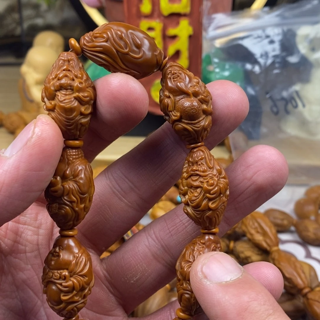 橄榄核手串/手链橄榄核雕刻工艺手串7