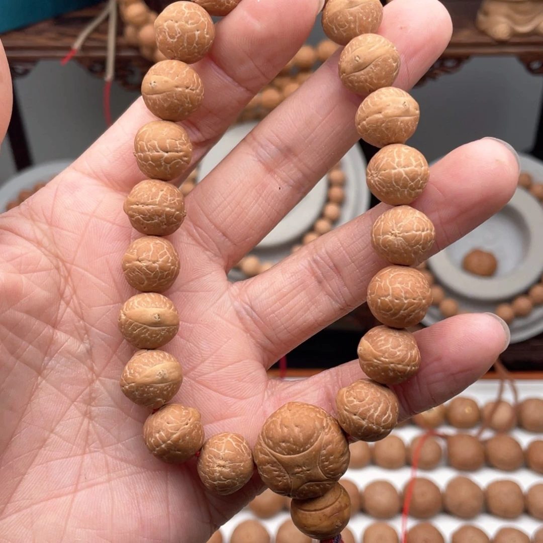 麒麟眼菩提手串不*12凤眼手串实心籽