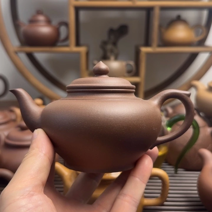 紫砂茶壶笑樱280cc台西嫩底槽清