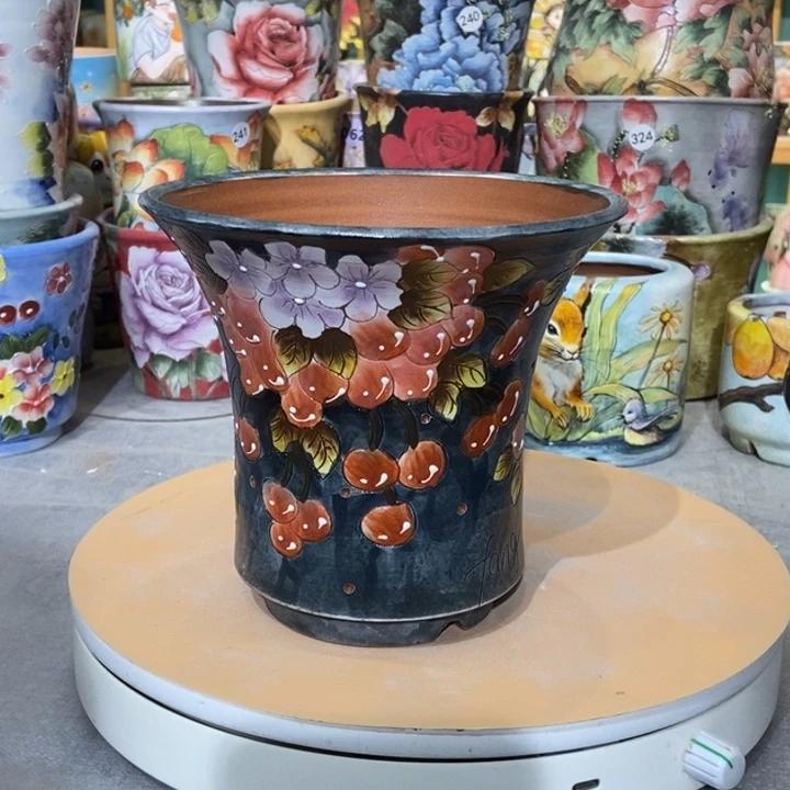 红陶景德镇艺术手绘作品