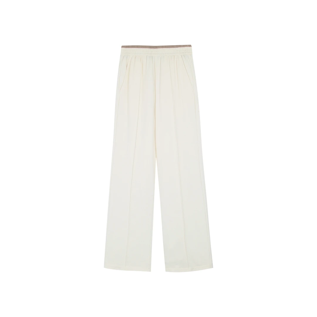 2510046-小莹 秋冬新款鹅绒高腰直筒阔腿羽绒裤Y606A