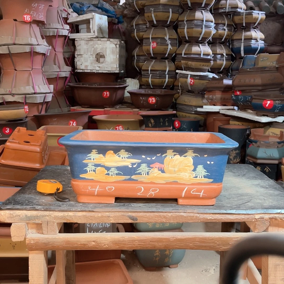 紫砂花盆长大方一个