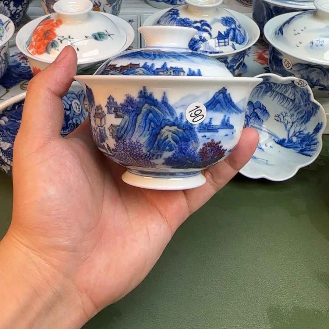 彦祖纯手工手绘茶具190