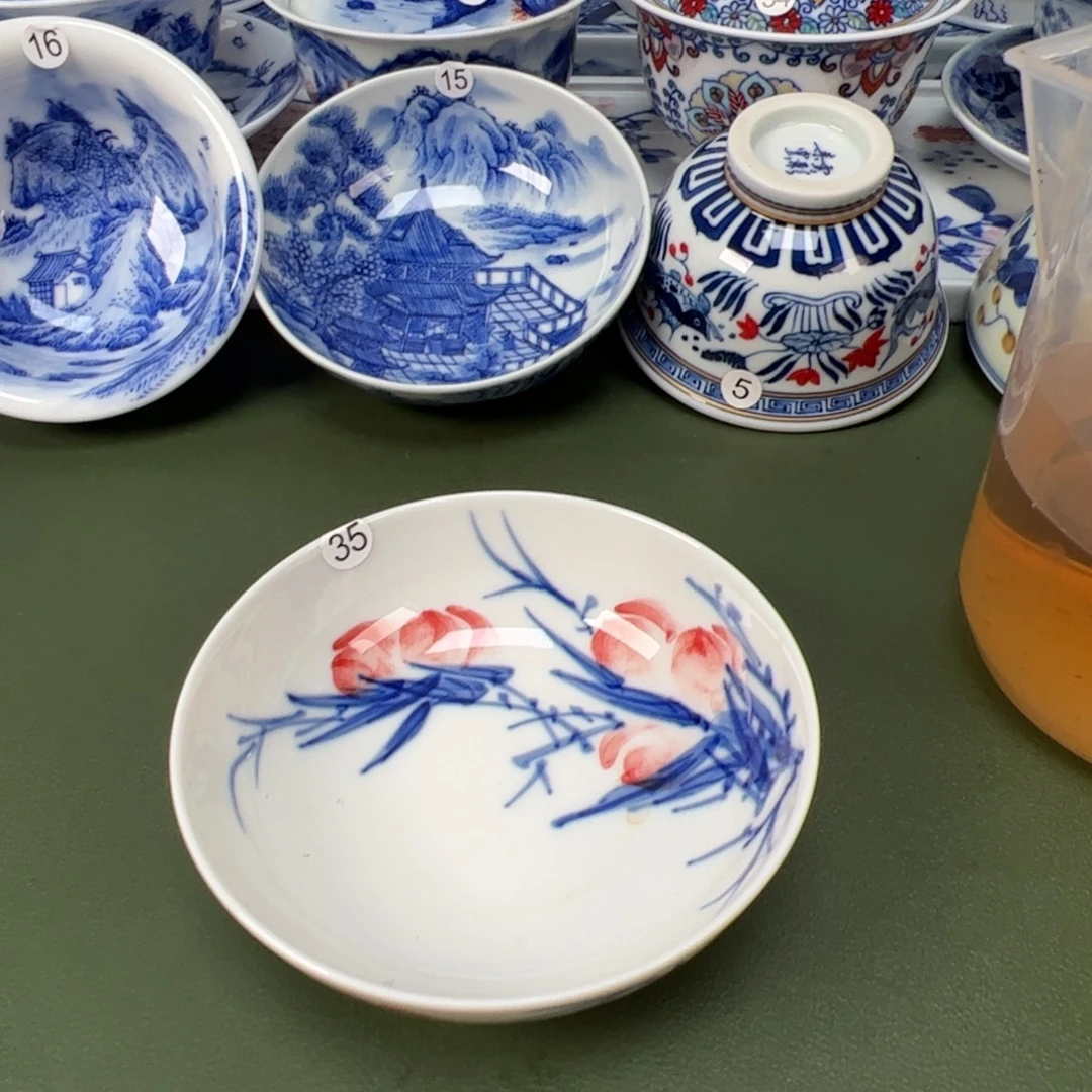 景德镇纯手工纯手绘茶具木木35