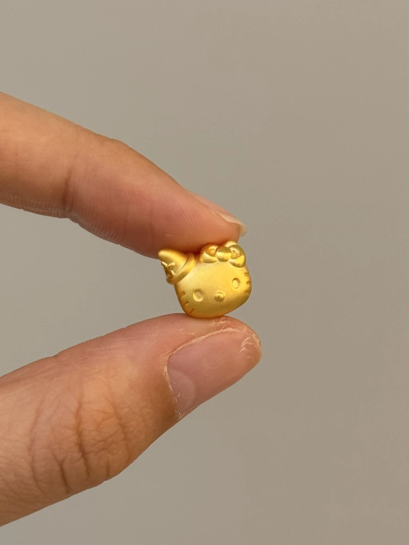 贝贝黄金 足金999 魔法帽kt 素金 转运珠 103