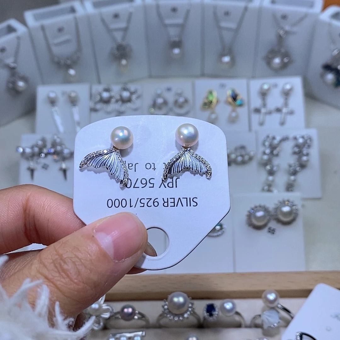 淡水珍珠耳饰未镶嵌