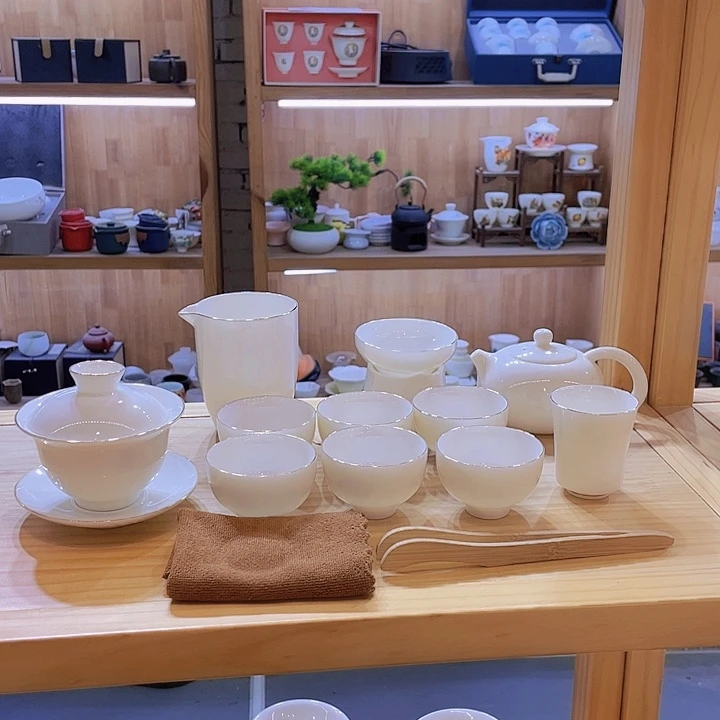 纯白羊脂玉套装套装