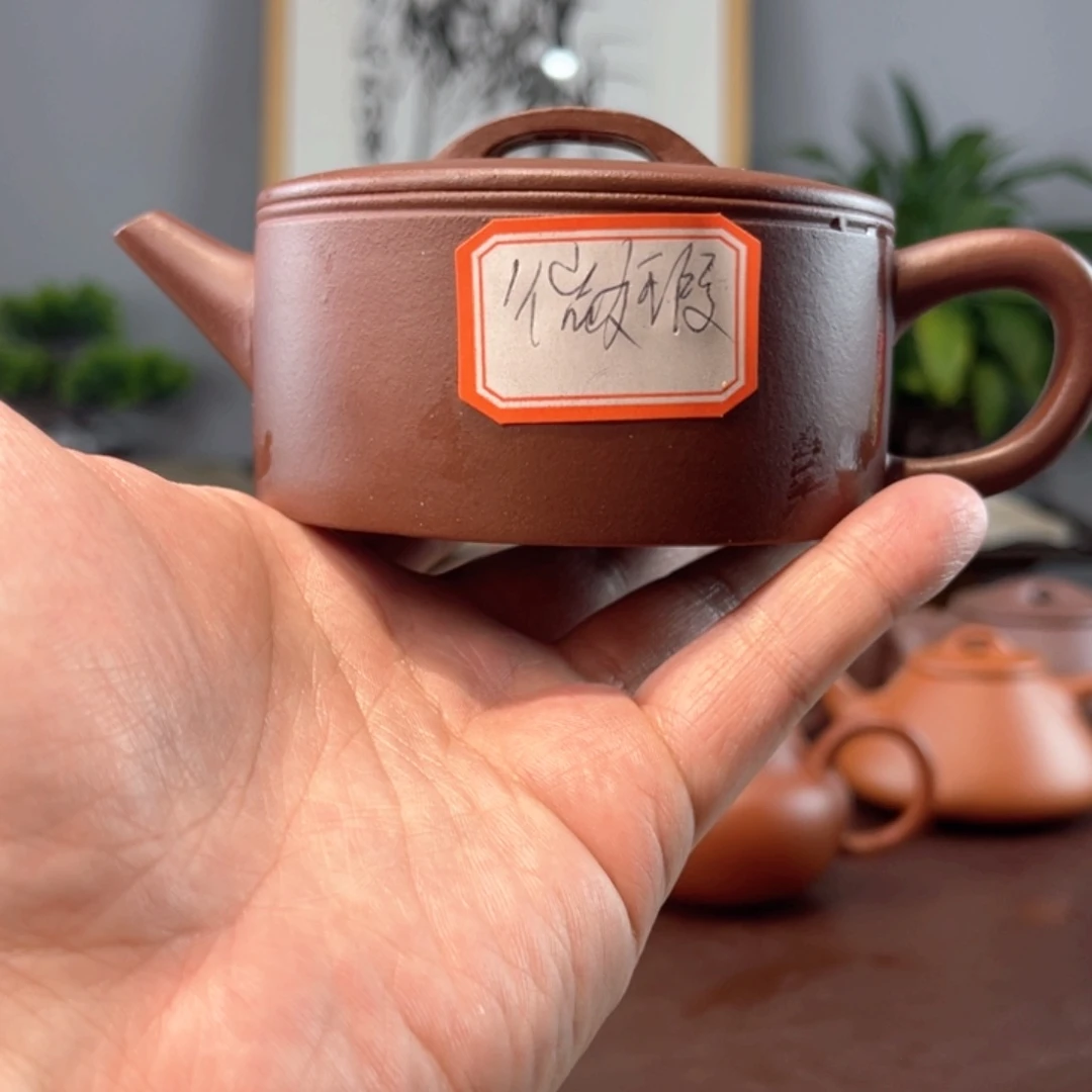超***尼茶壶紫砂半手紫泥微瑕