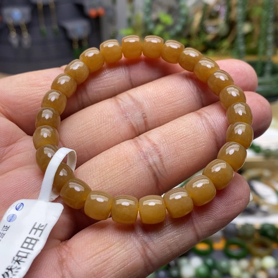 和田玉（糖玉）手链未镶嵌65