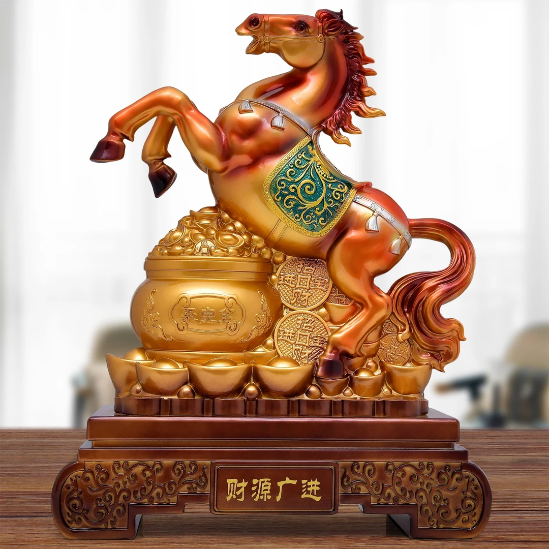 财源广进招财马摆件客厅玄关办公室装饰乔迁搬家公司店铺开业礼物