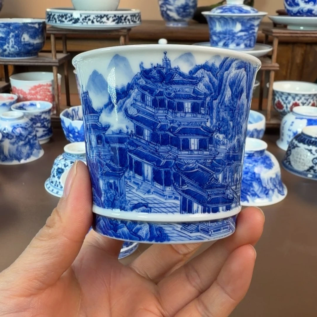 明***一景德镇陶瓷手工手绘