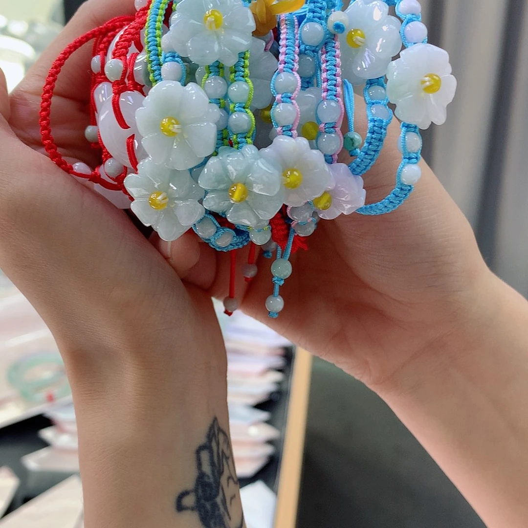 未镶嵌手链翡翠多样性发一
