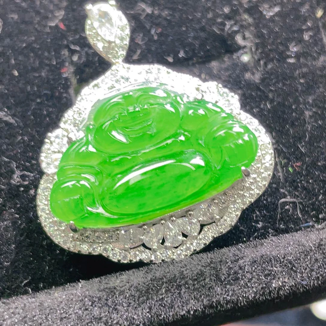 翡翠颈饰未镶嵌26，多样性发一件