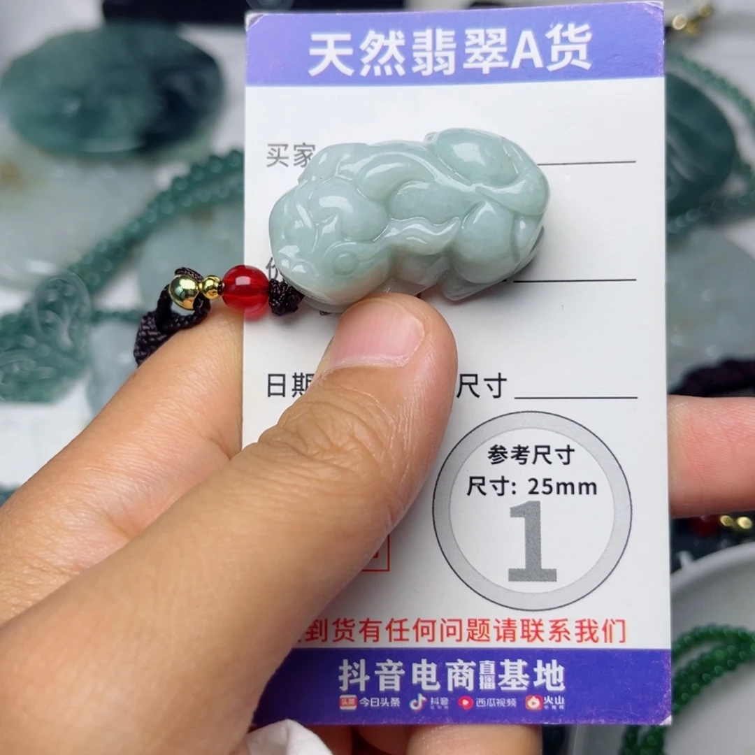 颈饰未镶嵌翡翠挂件