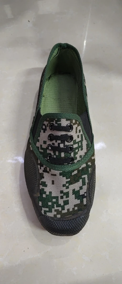 男士低腰不系鞋带胶鞋耐磨防滑透气工地干活训练鞋户外工作鞋