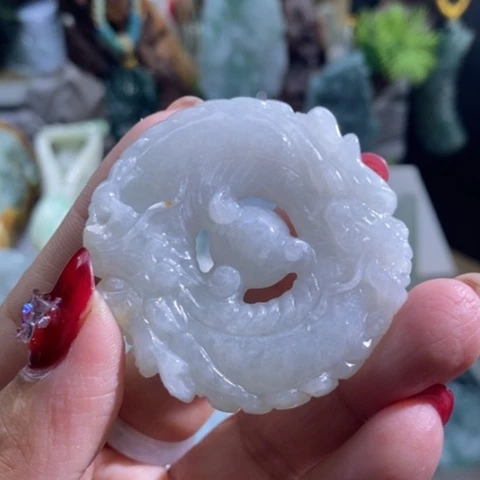 【闪购商品】颈饰未镶嵌翡翠龙牌