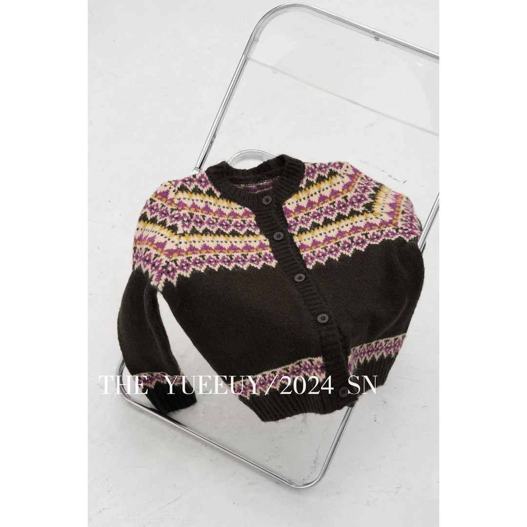 （清仓）费尔岛慵懒针织上衣