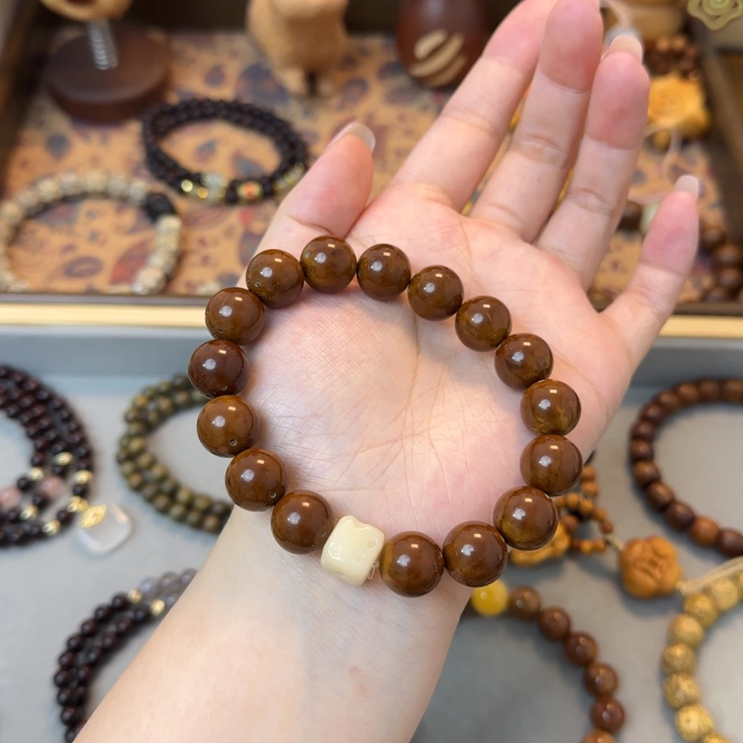 菩提手串/手链12mm紫金鼠