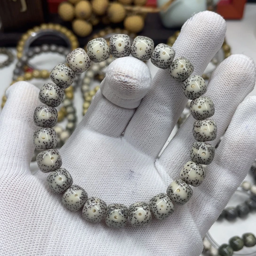 星月菩提手串10mm灰冰大眼