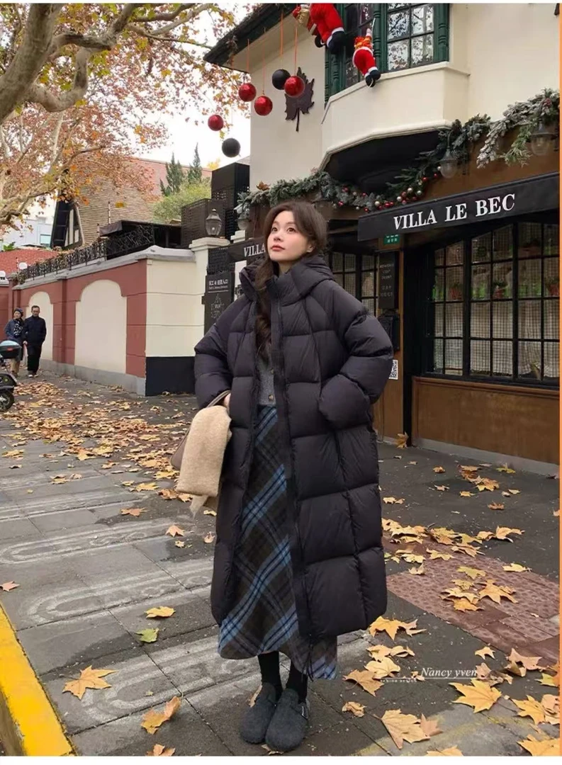 新款长款外套羽绒服鸭绒25-02